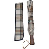 Baginn Snotline-April Bayan Şemsiye Otomatik Açılır 10TELLI Kapalı Boyut 40 cm 95 cm Çap Vizon Ekose