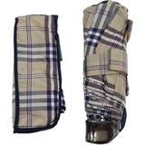 Baginn Snotline-April Mini Bayan Şemsiye Manuel Açılır-Kapanır 90 cm Çap Kapalı 20 cm Cep Boy Vizon Ekose