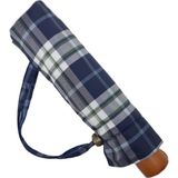 Baginn Snotline-April Şemsiye Otomatik Açılır 90 Cm Çap Kapalı 30 Cm Çanta Boy Lacivert Yeşil Ekose