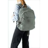 Baginn Unisex Klinkır Okul Çantası Lise Ortaokul Üniversite Sırt Çantası 40*30 cm Hafif Kumaş Çok Cepli 3k - Gri