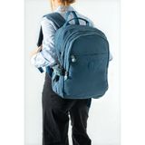 Baginn Unisex Klinkır Okul Çantası Lise Ortaokul Üniversite Sırt Çantası 40*30 cm Hafif Kumaş Çok Cepli 3k - Mavi