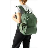 Baginn Unisex Okul Çantası Lise Ortaokul Üniversite Sırt Çantası 40*30 cm Hafif Klinkır Kumaş Çok Cepli 4h - Yeşil