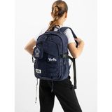 Baginn Ventis Cüzdanlı Unisex Okul Çantası Lise Ortaokul Günlük Sırt Çantası 43*30 cm Vnt9-B - Lacivert