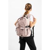 Baginn Ventis Cüzdanlı Unisex Okul Çantası Lise Ortaokul Günlük Sırt Çantası 43*30 cm Vnt9-B - Pembe
