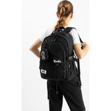 Baginn Ventis Cüzdanlı Unisex Okul Çantası Lise Ortaokul Günlük Sırt Çantası 43*30 cm Vnt9-B - Siyah