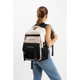 Baginn Ventis Unisex Lise Ortaokul Sırt Çantası Okul Çantası 43*30 cm Su Geçirmez Kumaş Çok Cepli Vnt5-I - Siyah