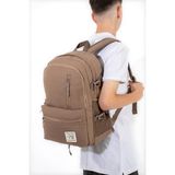 Baginn Ventis Unisex Okul Çantası Lise Ortaokul Sırt Çantası 43*30 cm Ortopedik Sırt Çok Cepli Vnt3-C - Kahverengi