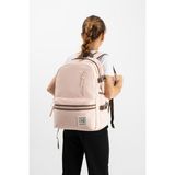 Baginn Ventis Unisex Okul Çantası Lise Ortaokul Sırt Çantası 43*30 cm Ortopedik Sırt Çok Cepli Vnt3-C - Pembe