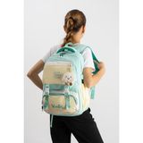 Baginn Ventis Unisex Okul Çantası Ortaokul Lise Maskotlu Sırt Çantası 43*30 cm Su Geçirmez Kumaş Vnt4-G - Mavi