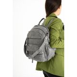 Baginn Y.s.deri Kadın Sırt Çantası Fonksiyonel Kullanım Omuz Çapraz Askılı Bayan Sırt Çantası 35*25 cm - Gri