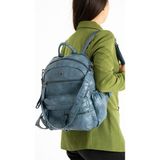 Baginn Y.s.deri Kadın Sırt Çantası Fonksiyonel Kullanım Omuz Çapraz Askılı Bayan Sırt Çantası 35*25 cm - Mavi