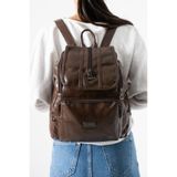 Baginn Y.S.Deri Kadın Sırt Çantası Vegan Deri Sırt Çantası 30*20 Cm Yumuşak Doku Çok Cepli