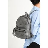 Baginn Y.s.deri Mini Boy Kadın Sırt Çantası Vegan Deri Bayan Sırt Çantası 27*20 cm Yumuşak Doku Çok Cepli - 27 x 20 cm - Gri