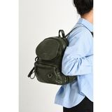 Baginn Y.s.deri Mini Boy Kadın Sırt Çantası Vegan Deri Bayan Sırt Çantası 27*20 cm Yumuşak Doku Çok Cepli - 27 x 20 cm - Yeşil