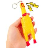 Bağıran Tavuk Anahtarlık Çığlık Atan Horoz Oyuncak Shrilling Chicken (16 cm)- 1 Adet