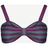 Bağlama Askılı Bikini Üst - Mor - XS