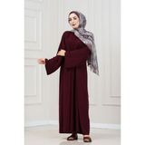 Bağlamalı Maria Elbise-Bordo - Standart