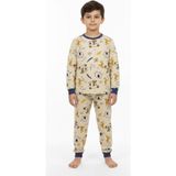Baglan Erkek Çocuk Baskılı Pijama Takım BGL-ST05258 - Taş - 3 Yaş