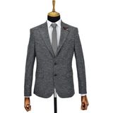 Baglan Erkek Tek Spor Ceket Çift Yırtmaçlı BGL-ST03972 - Koyu Gri - 46