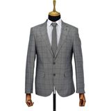 Baglan Erkek Tek Spor Kumaş Tek Ceket 6 Drop BGL-ST03970 - Koyu Gri - 48