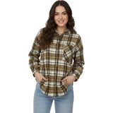 Baglan Kadın Ekose Oduncu Gömlek BGL-ST05067 - Hardal