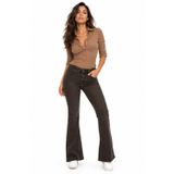 Baglan Kadın İspanyol Paça Fit Jean Pantolon BGL-ST05451