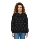 Baglan Kadın Sıfıryaka Sweatshirt Taşlı BGL-ST05060