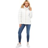 Baglan Kadın Spor Kapüşonlu Mont M5301 BGL-ST03225 - Beyaz