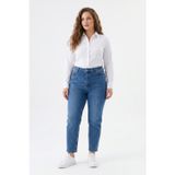 Baglan Kadın Yüksek Bel Mom Fit Jean Pantolon Bgl-St05450