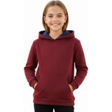 Baglan Kız Çocuk Bordo Kapüşonlu Cepli 3 İplik Sweatshirt BGL-ST04998 - 12