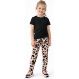 Baglan Kız Çocuk Fitilli Tayt Leopar BGL-ST05205 - Pudra - 3 Yaş