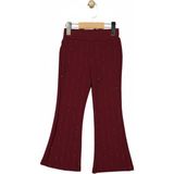 Baglan Kız Çocuk Ispanyol Tayt Yağmur Taş Desenli BGL-ST05208 - Bordo - 9 Yaş