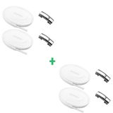 Bağlanmayan Bağcık,Parlak Paslanmaz Metal, Manyetikli, 100 cm Elastik, Tak-bırak Akıllı Ayakkabı Bağcığı (2 Çift Beyaz Bağcıklı)