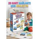 Bağlantı Kurma Link Up Eğitici Oyun Kartları - 29 Parça Zeka Ve Mantık Eğitici Kutu Oyunu