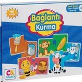 Bağlantı Kurma Okul Öncesi Oyun Seti +3 Yaş - Eğitici Öğretici 40 Parça Puzzle Oyun Seti