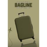 Bagline Esnek Valiz Kılıfı | Su Geçirmez, Yıkanabilir, Dayanıklı Kumaş | Tüm Boy Valizlerle Uyumlu Koruma Kılıfı - kabin boy