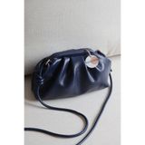 BAGLOVİS Kadın Burslu Mini El Çantası Vintage Stil Modern Pouch Omuz Çantası Düğüm Askılı