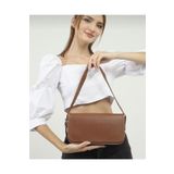 bag&more Kadın Çanta Taba Renk Kapaklı Baget Çanta Classico Baget Modeli