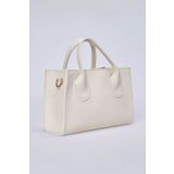 bag&more Kadın Krem Trend Kare Çanta,Basit Mini Crossbody Çanta,Minimalist Saplı Omuz Çantası Çanta El Çanta