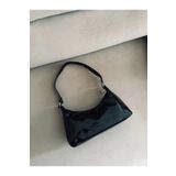 bag&more Kadın Siyah Rugan Omuz Çantası Kol çantası