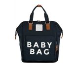 Bagmori Baby Bag Baskılı Lacivert Cepli Anne Bebek Bakım Sırt Çantası