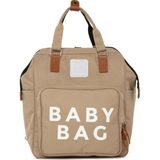 Bagmori Baby Bag Baskılı Vizon Cepli Anne Bebek Bakım Sırt Çantası