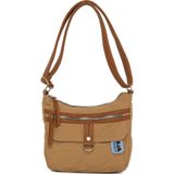 Bagmori Camel Deri Garnili Mini Salaş Çanta