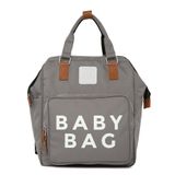 Bagmori Gri Baby Bag Baskılı Bebek Bakım Çantası