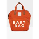 Bagmori M000007129 Kiremit Baby Bag Baskılı Cepli Anne Bebek Bakım Sırt Çantası