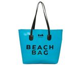 Bagmori Mavi Beach Bag Baskılı Plaj Çantası