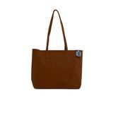 Bagmori Taba İnce Askılı Fermuarlı Nubuk Tote Çanta