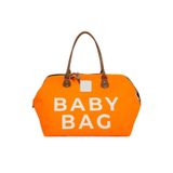 Bagmori Turuncu Baby Bag Baskılı Bebek Bakım Çantası
