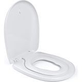 Bagno | Klozet Oturağı, Otomatik Kapanmalı Klozet Kapağı, D/o Şeklinde 2.0, Çıkarılabilir Klozet Kapağı, Beyaz (Junior)