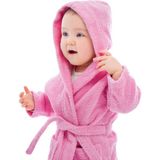 Bagno Milano Kız-Erkek Çocuk Bornozu - %100 Pamuk Çocuk Bornozu - Pembe - 2 - 4 Yaş
